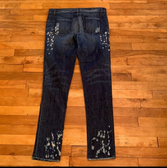 BEBE Premium Denim Embellished Distressed - Picture 5 of 8